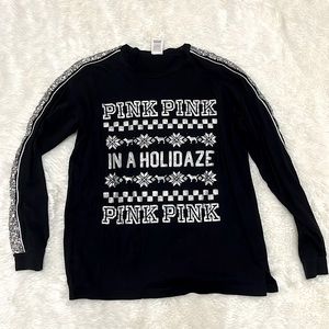Victoria Secret Pink Christmas Shirt